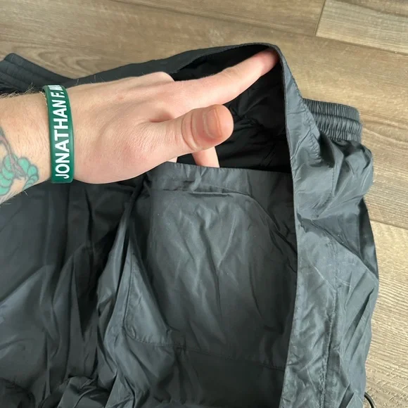 Off-White Black Joggers with Yellow Logo